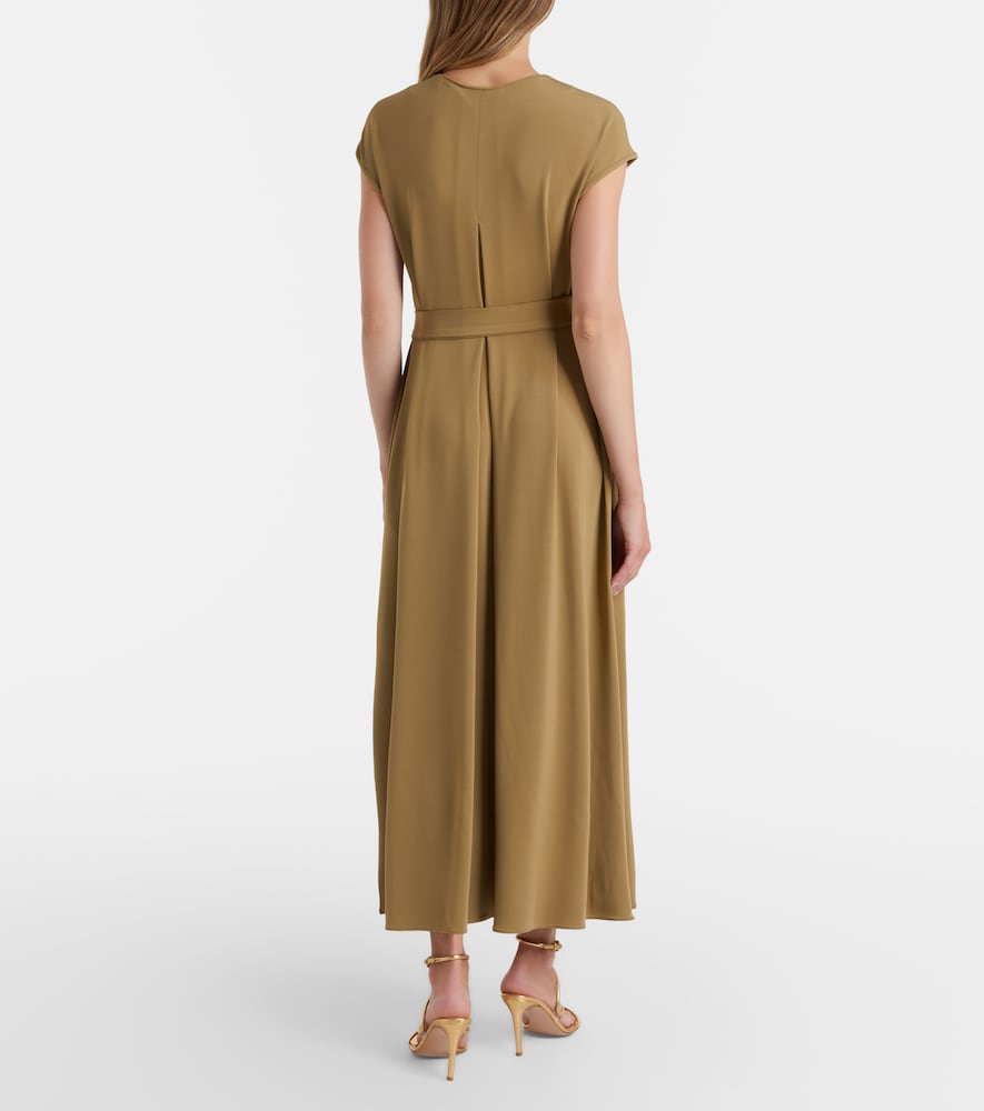 Feluca keyhole belted maxi dress