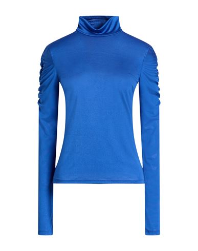 Woman Top Blue Size 2 Polyester, Elastane