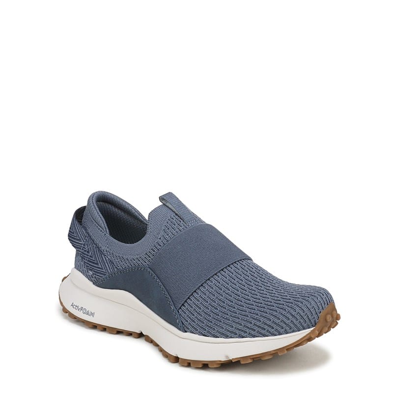 Women's Jumpstart Knit Slip On Sneakers (Flintstone Blue Knit Fabric)
