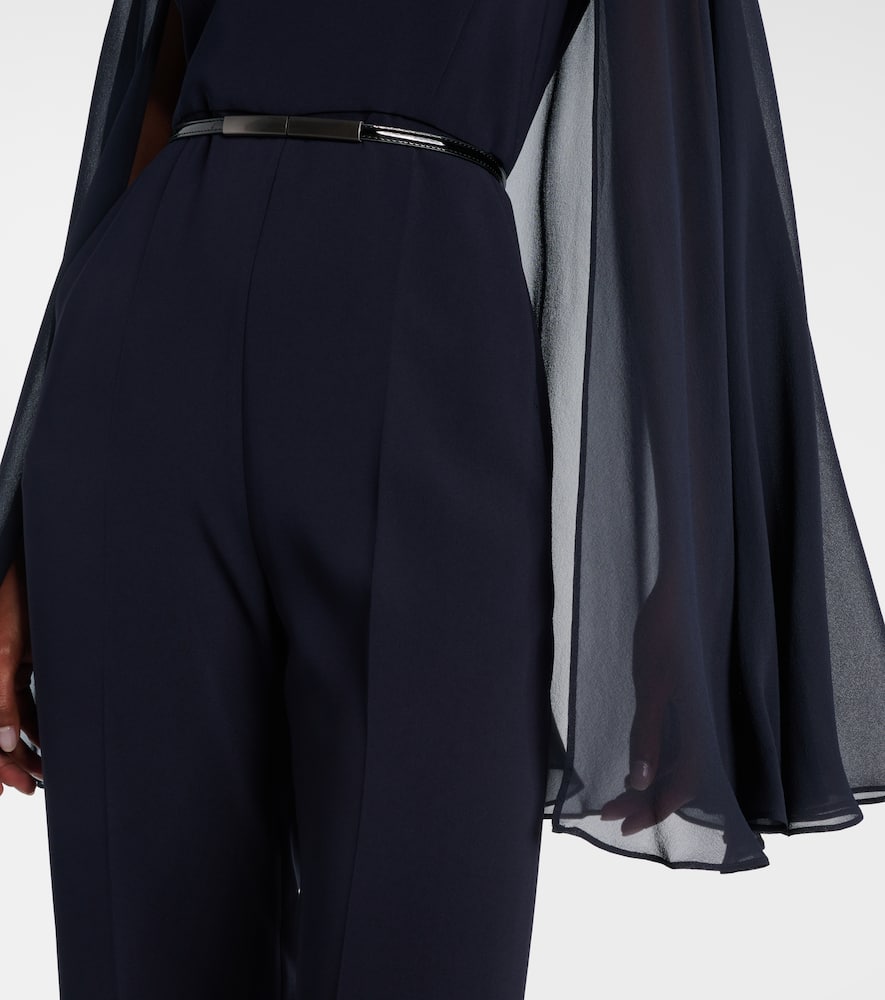 Vertice caped cady jumpsuit