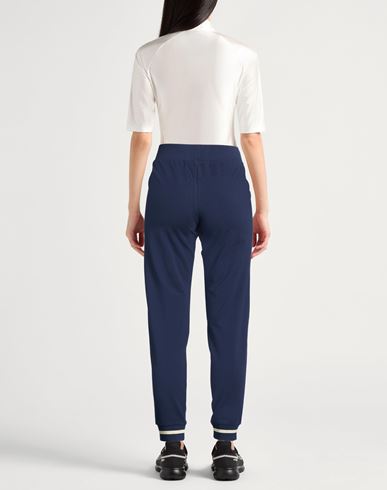 Woman Pants Navy Size S Cotton, Elastane, Polyester, Metallic fiber