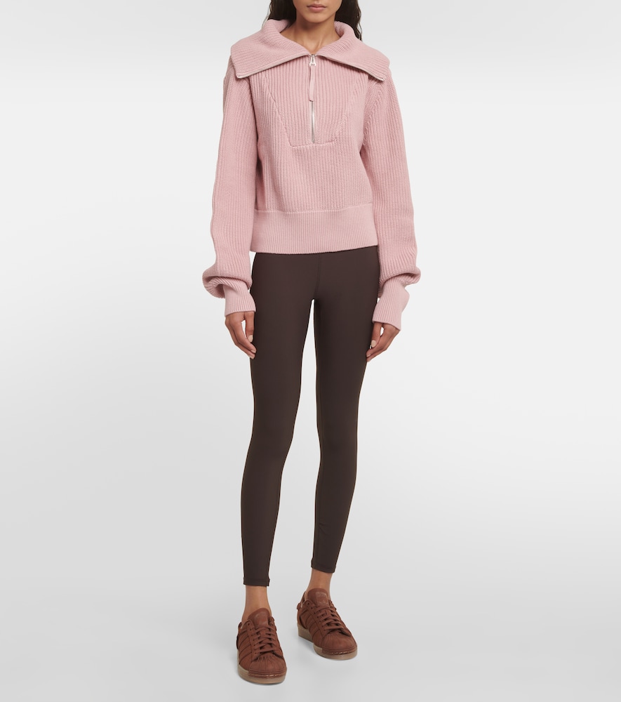 Mentone cotton half-zip sweater