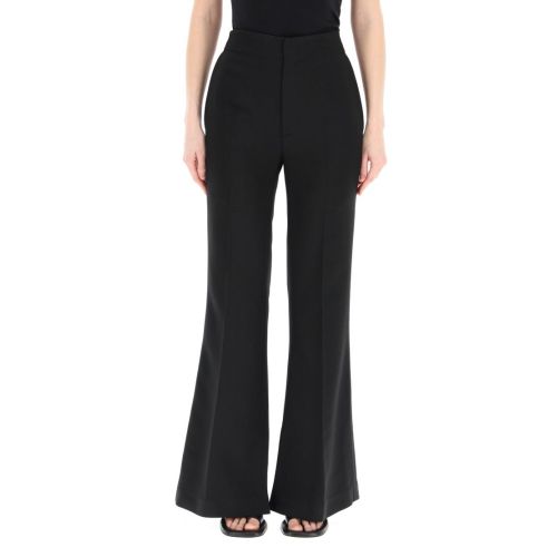 Asymmetric-hem belted blazer - Black