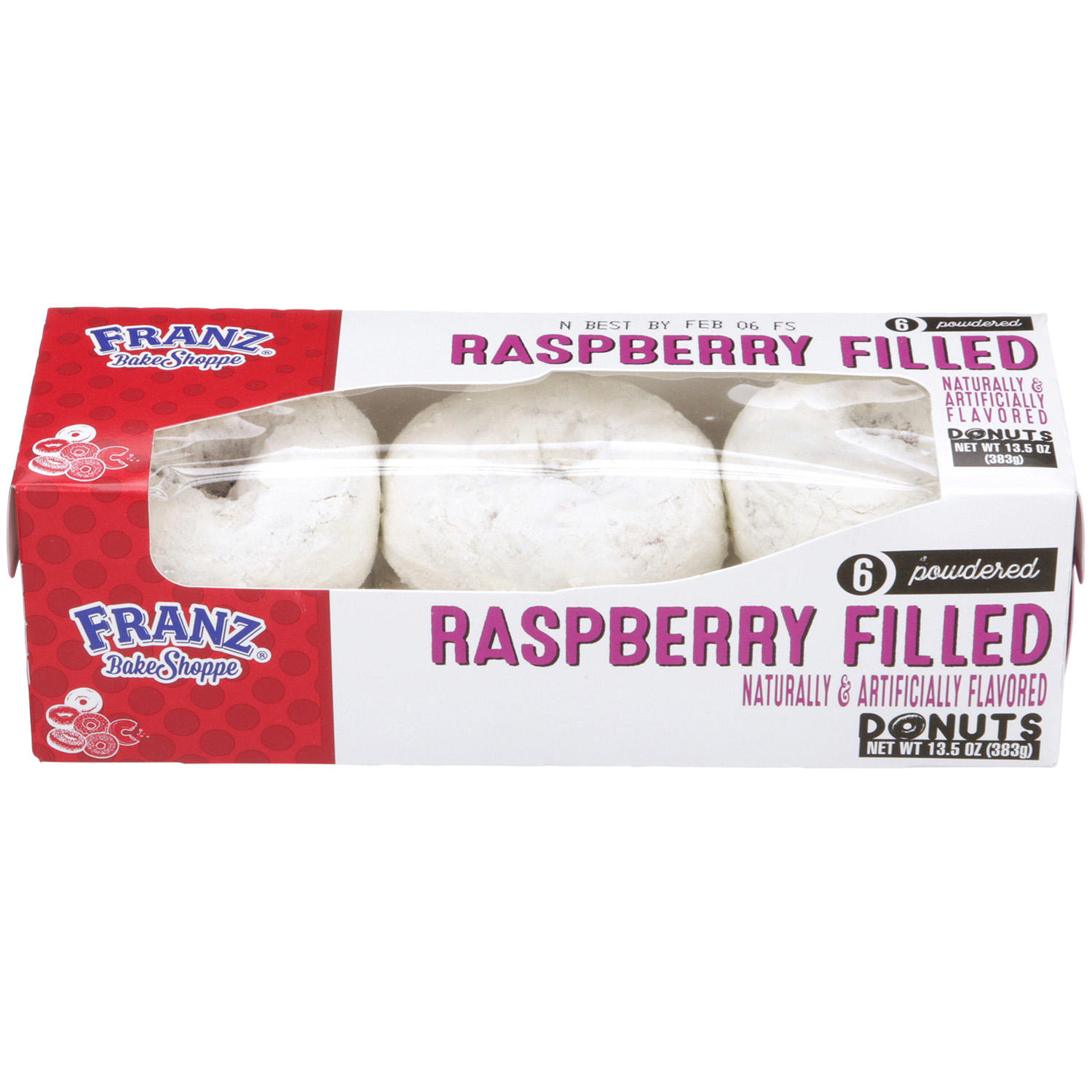 Bake Shoppe Raspberry Filled Powdered Donuts 2.25 oz.