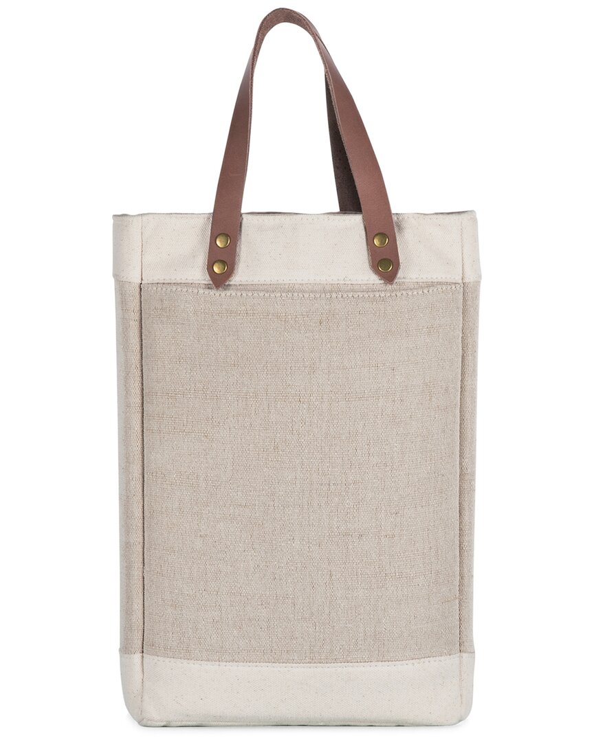Dnu Pinot Jute 2-Bottle Insulated Wine Bag