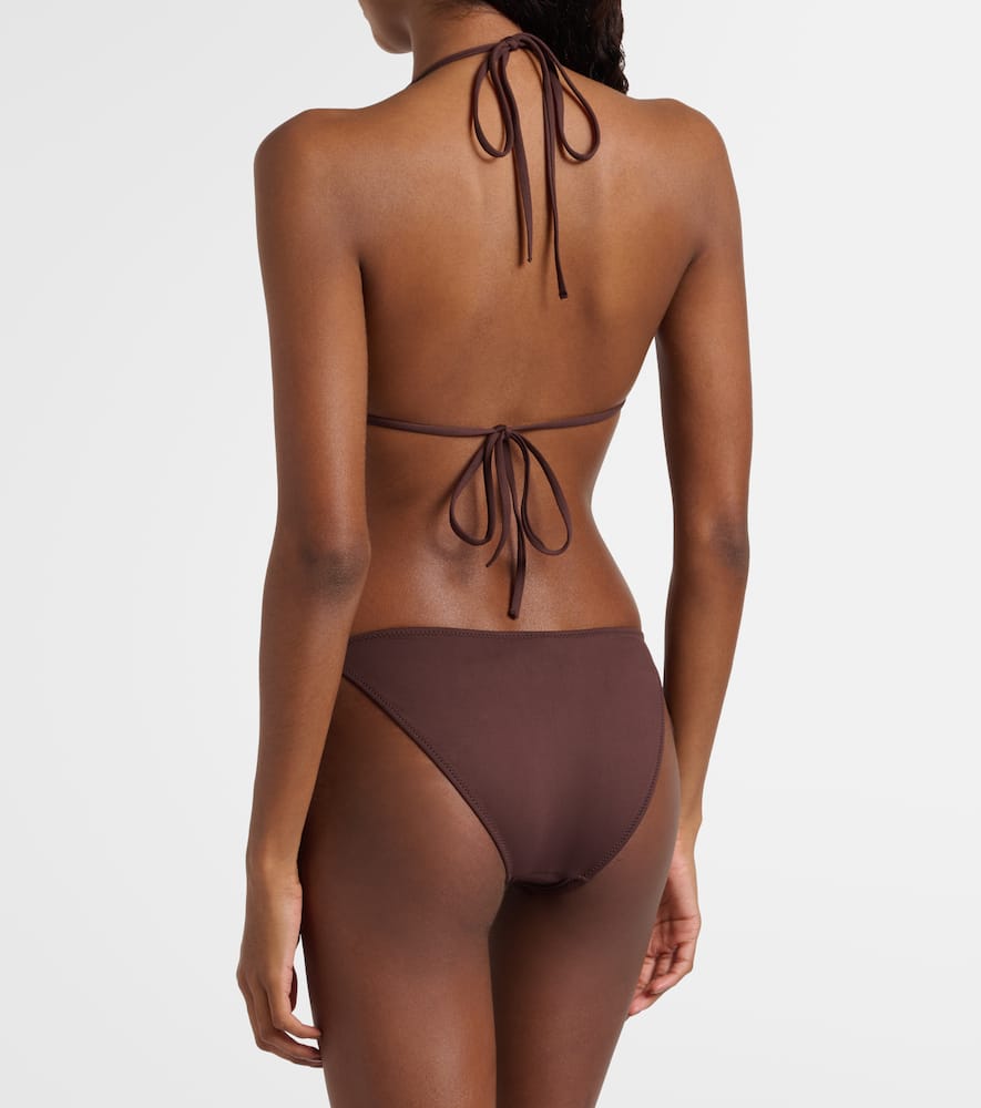 Chain-detail bikini top