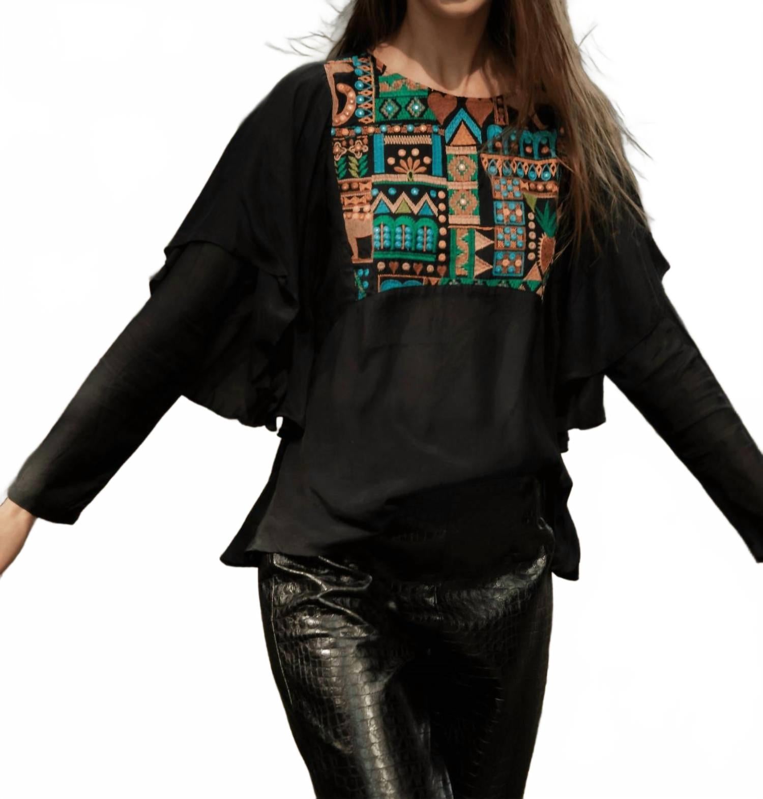 Beatrice Blouse In Black