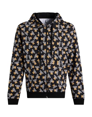 Man Sweatshirt Black Size S Cotton