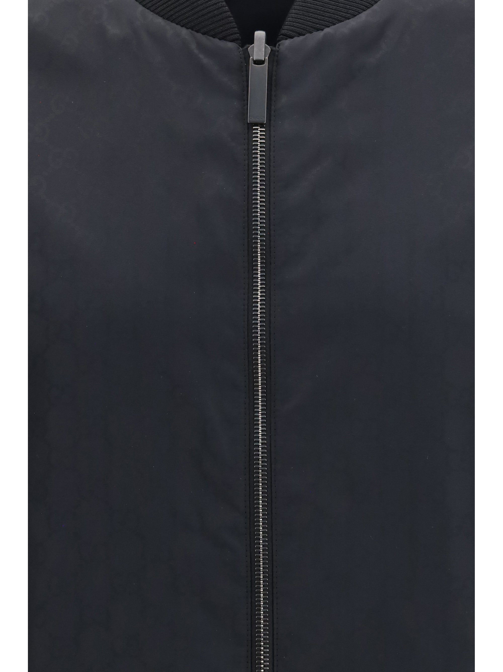 Reversible Silk Faille Jacket — Black