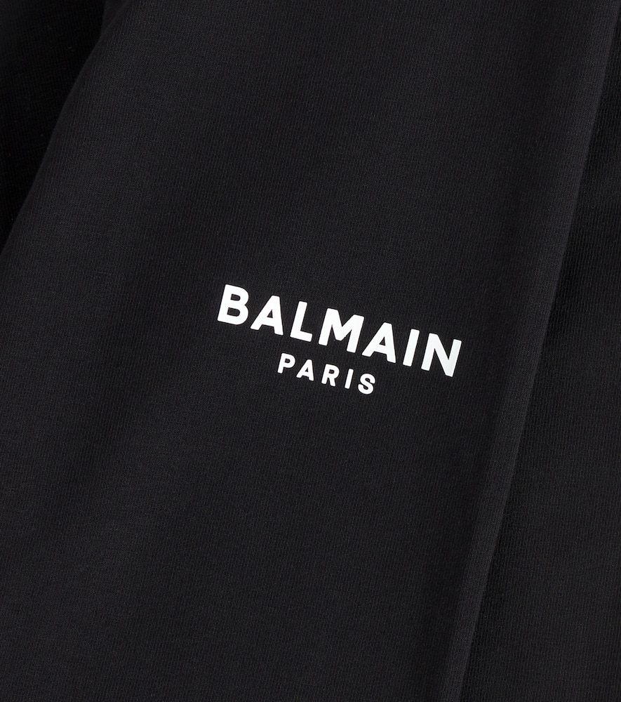 Balmain Kids Logo cotton-blend jersey leggings