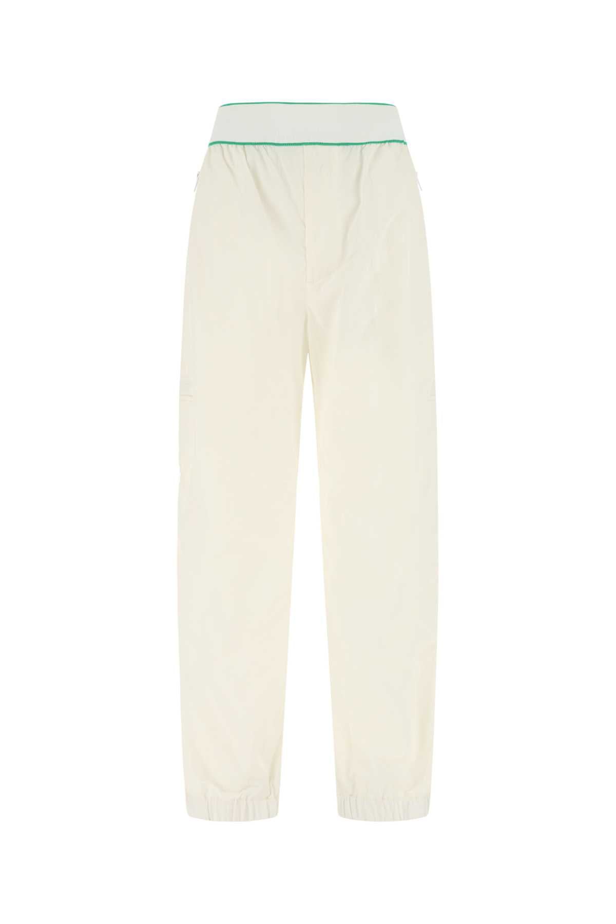 Nylon Trousers — White