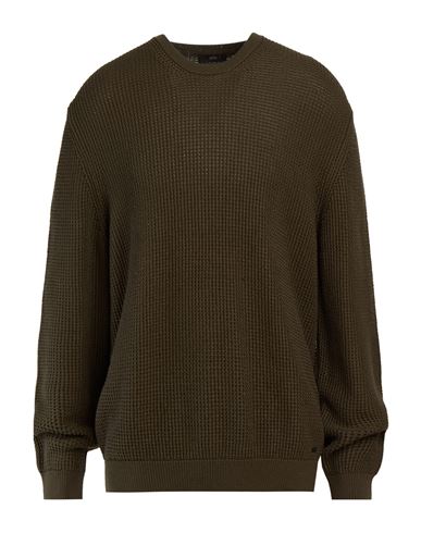 Man Sweater Military green Size XXL Cotton, Polyacrylic