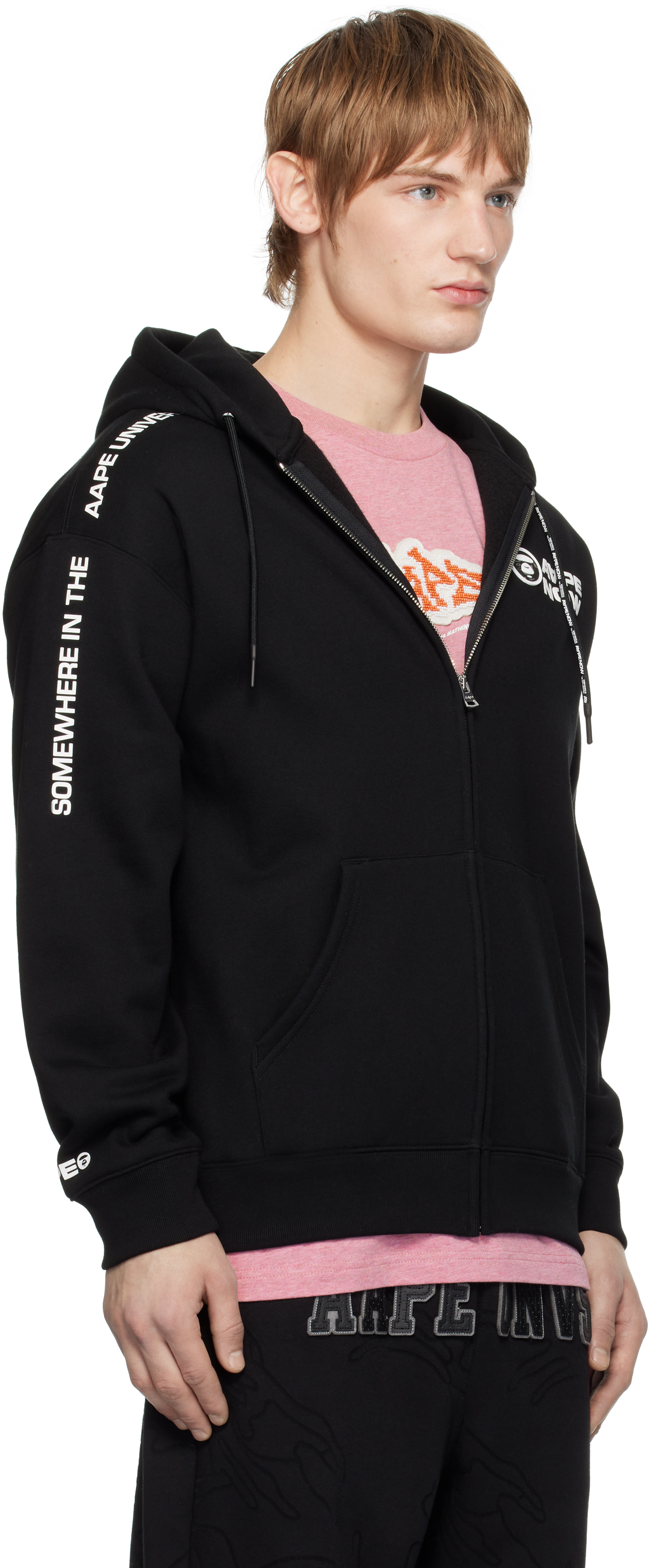 AAPE by A Bathing Ape Black 'AAPE NOW' Hoodie