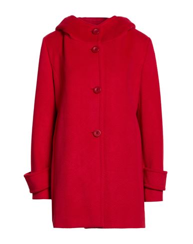 Woman Coat Red Size 10 Polyester
