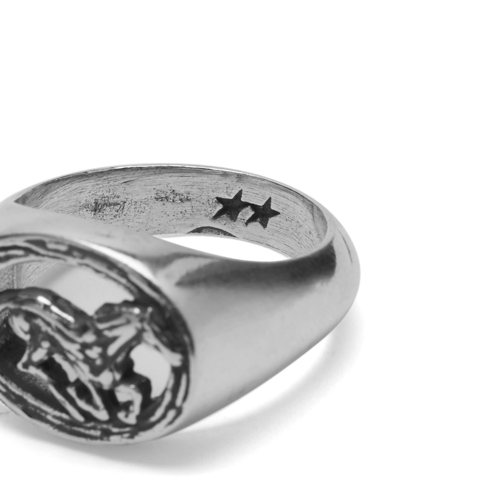 Men's Squared Wild Horse Ring in Sterling Silver