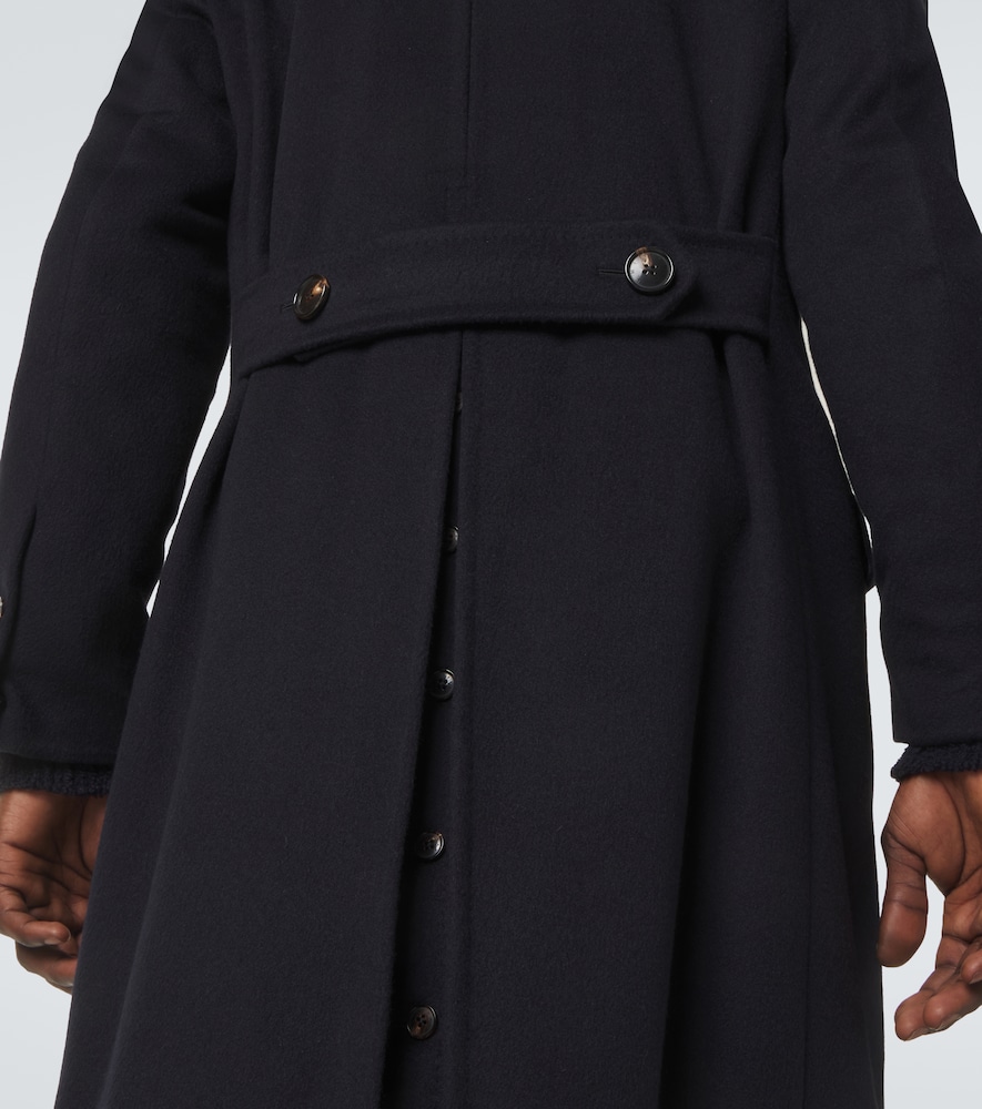 President double-breasted wool coat