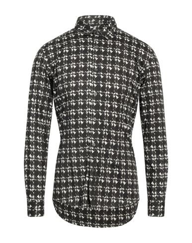 Man Shirt Black Size 15 ¾ Cotton, Elastane
