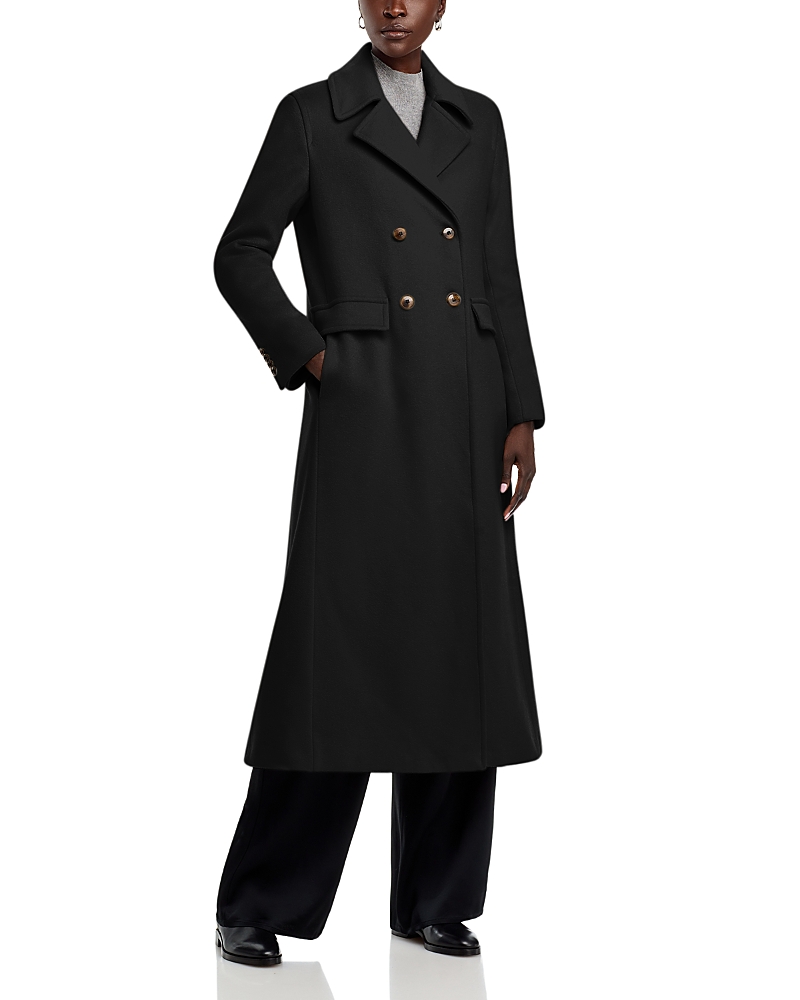Double-breasted coat - Black