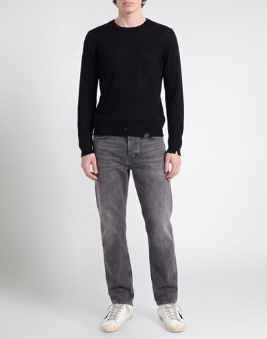 Man Sweater Black Size S Merino Wool