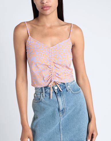 Rx Top Vibrant Light Woman Top Mauve Size M Viscose