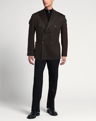 Roberto P Luxury Man Blazer Black Size 42 Viscose, Cotton, Elastane