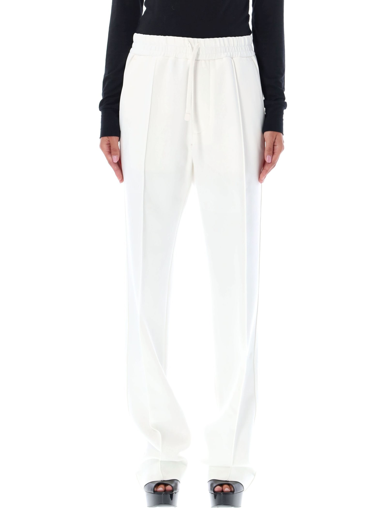 Straight-leg track pants - White