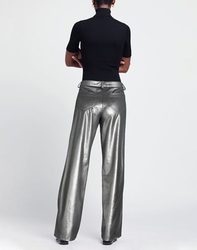 Woman Pants Gunmetal Size 4 Polyester