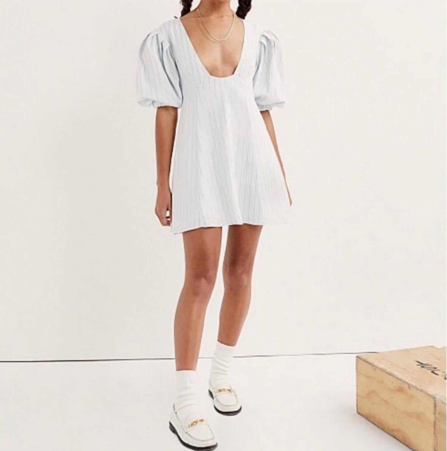 Women's Leslie Dress In Blue White