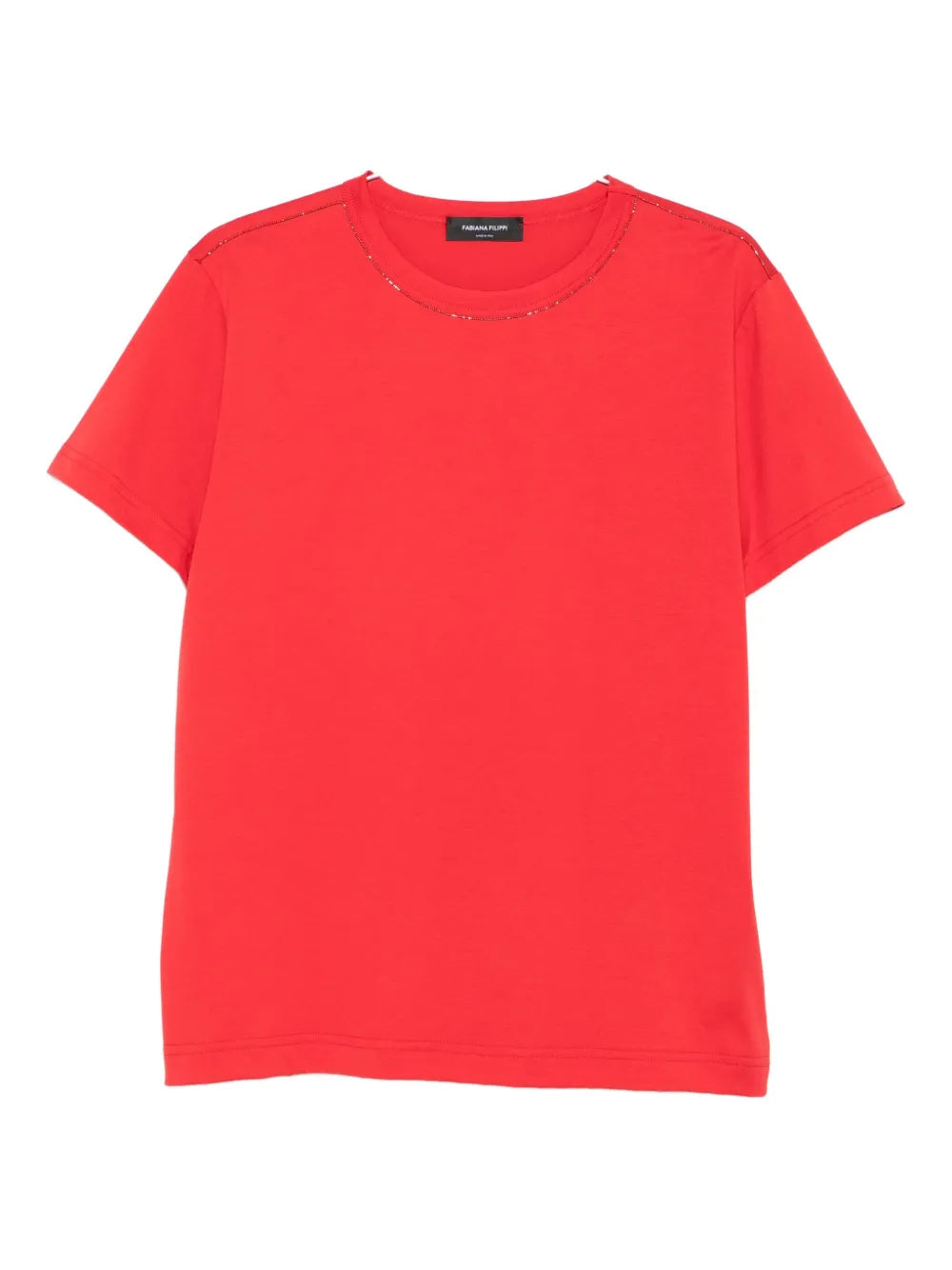 Crew-Neck T-Shirt — Red