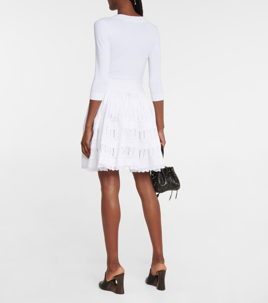 Pleated miniskirt
