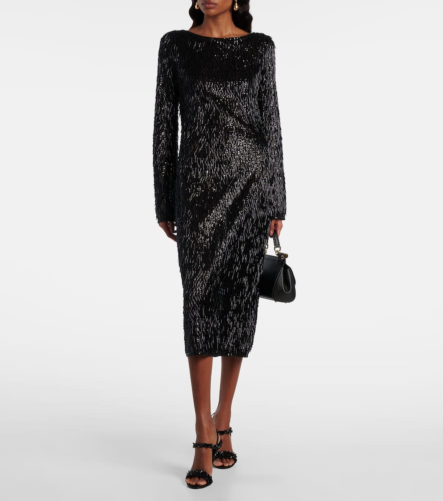 Sequined midi dress