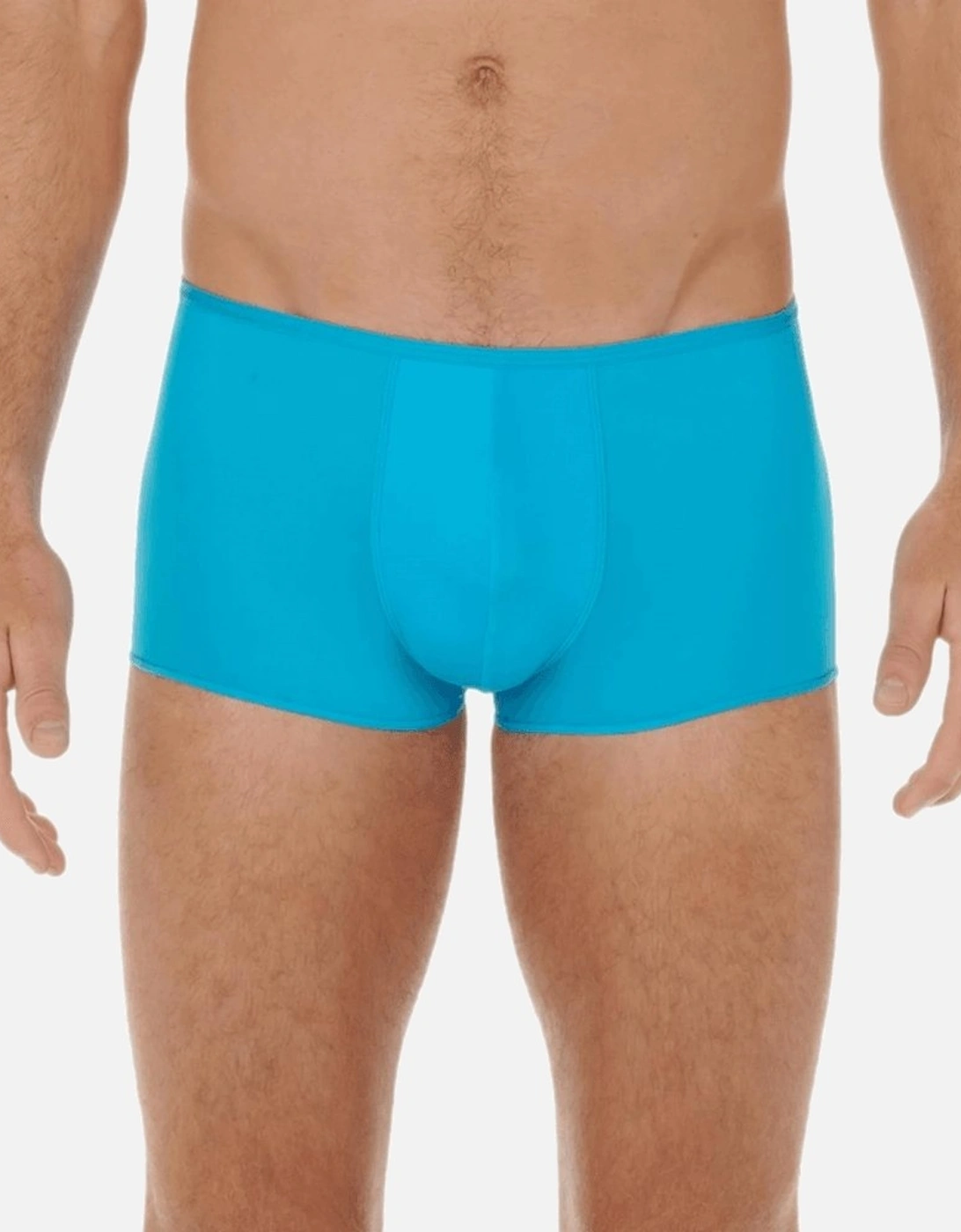 Hom Men's Plumes Boxer Trunk, Turquoise - Blue