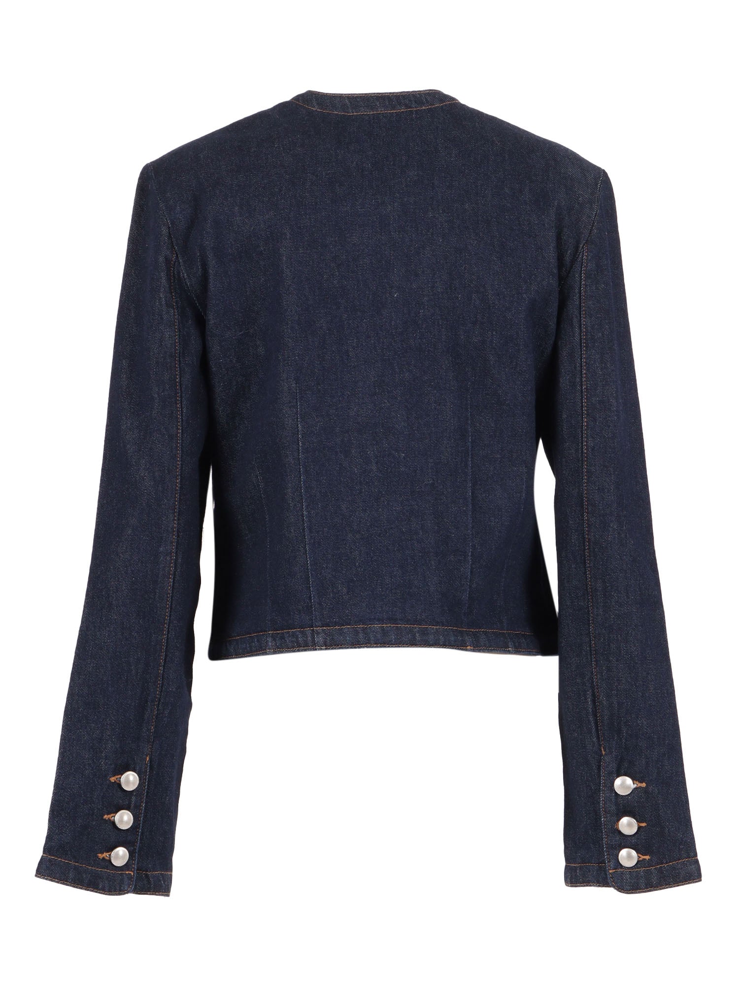 7 For All Mankind Lady Jacket Smoove With Exposed Button