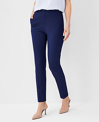 Ann Taylor The Petite Side Zip Ankle Pant in Bi-Stretch