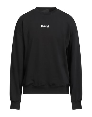 Man Sweatshirt Black Size L Cotton