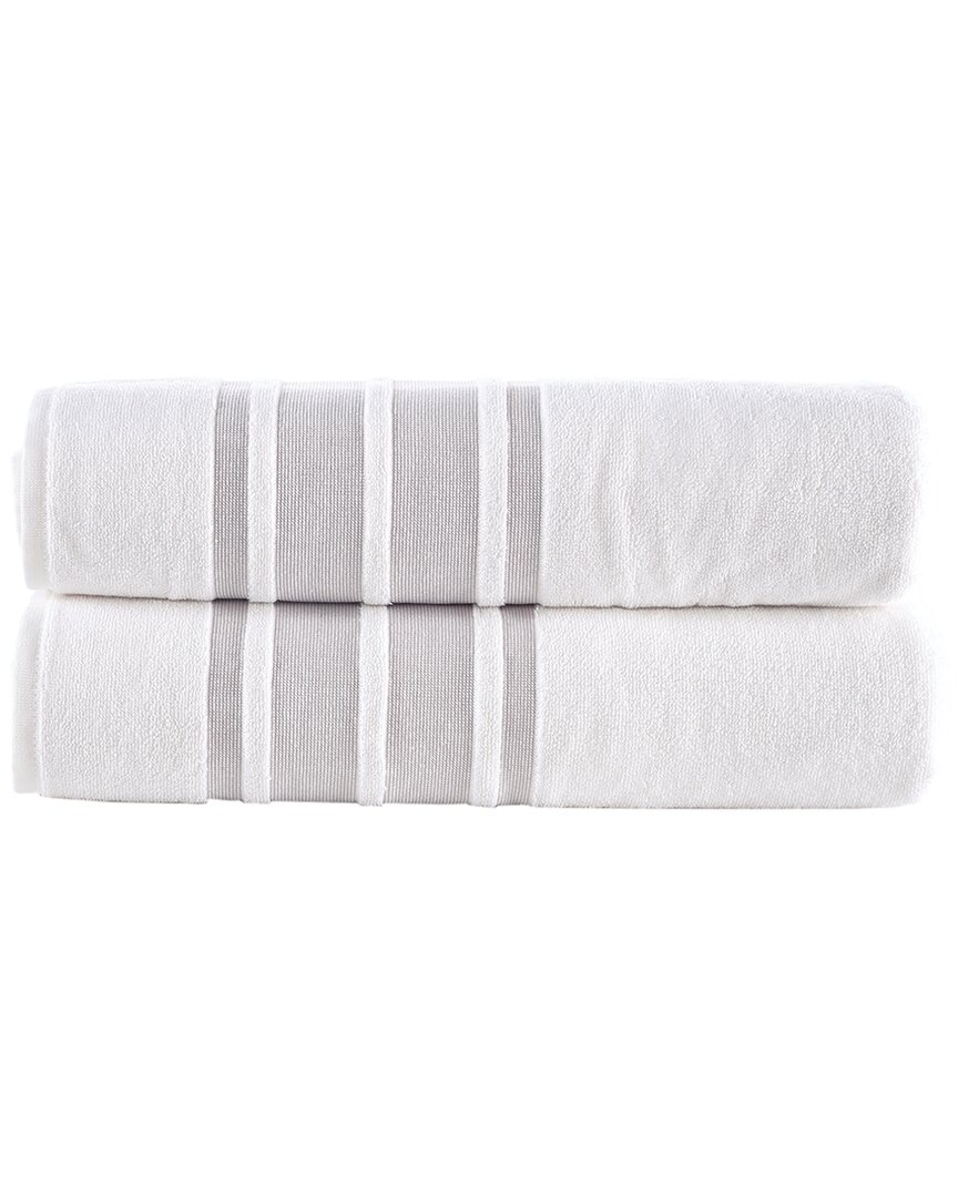 Contrast Border 2Pc Bath Sheets