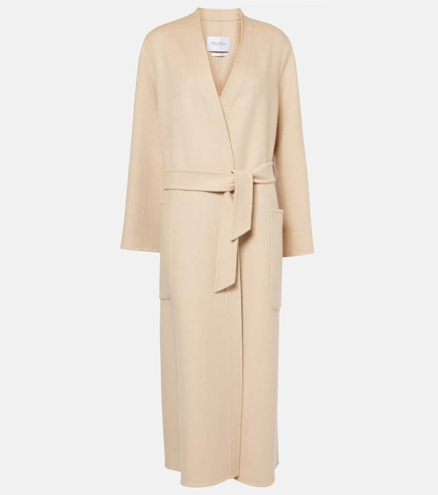 Vezzoso camel hair wrap coat