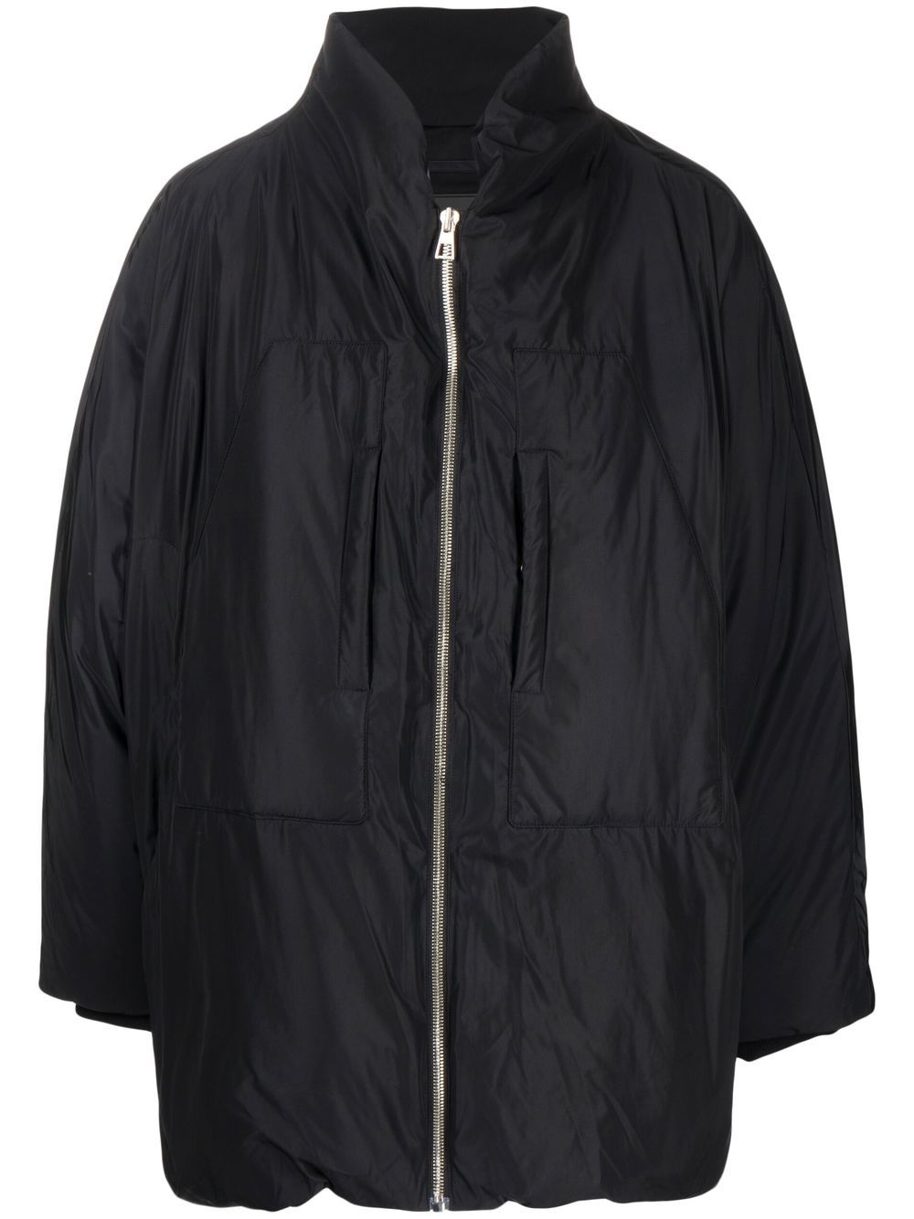 Space Neck padded jacket - Black