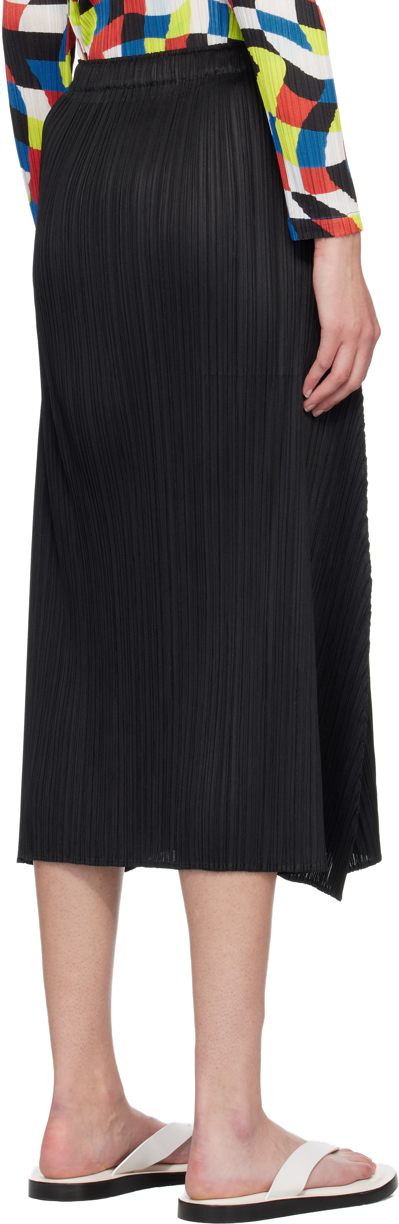 Black Monthly Colors October Maxi Skirt