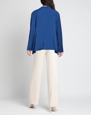 Woman Blazer Midnight blue Size M Polyester, Elastane