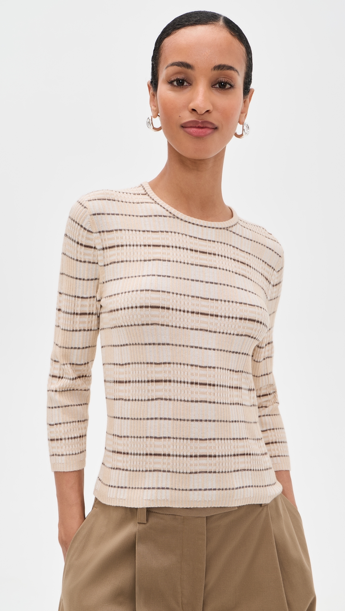 Plaid Pullover Wheatstone Combo