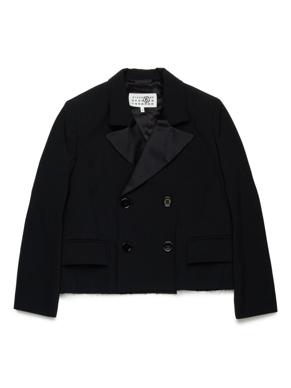 Cropped blazer - Black