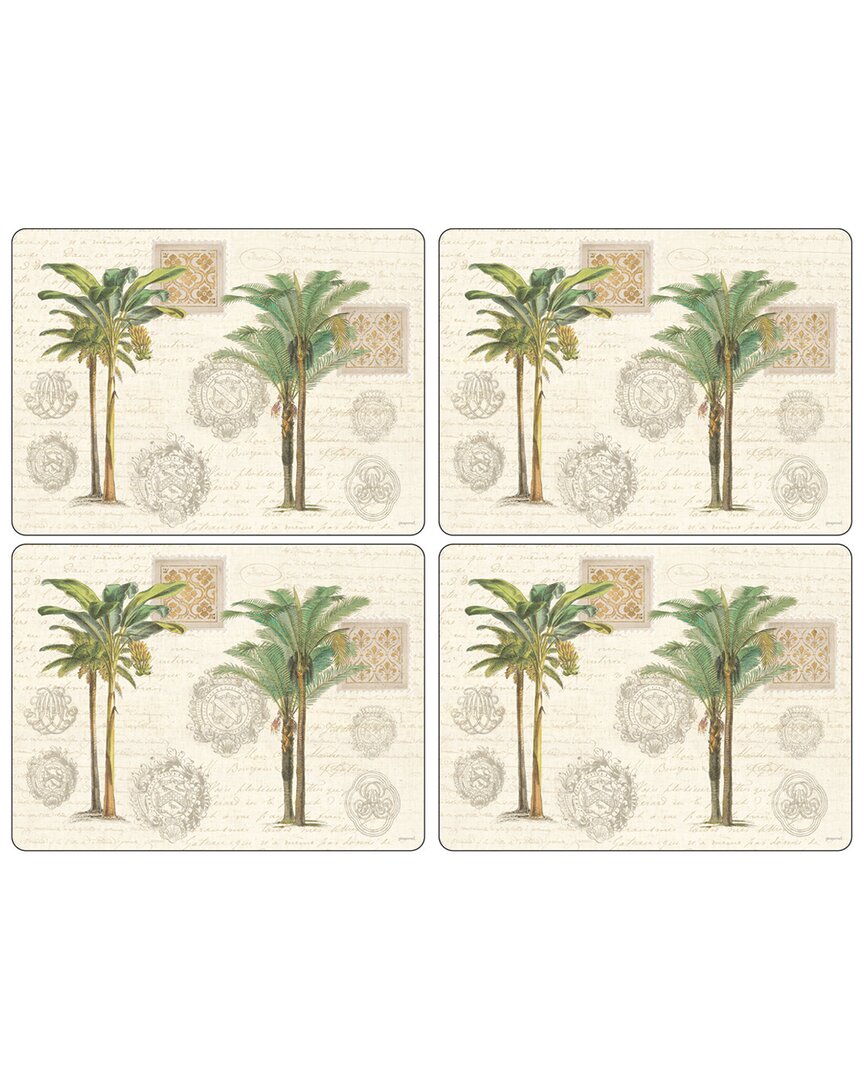 Pimpernel Vintage Palm Study Set of 4 Placemats