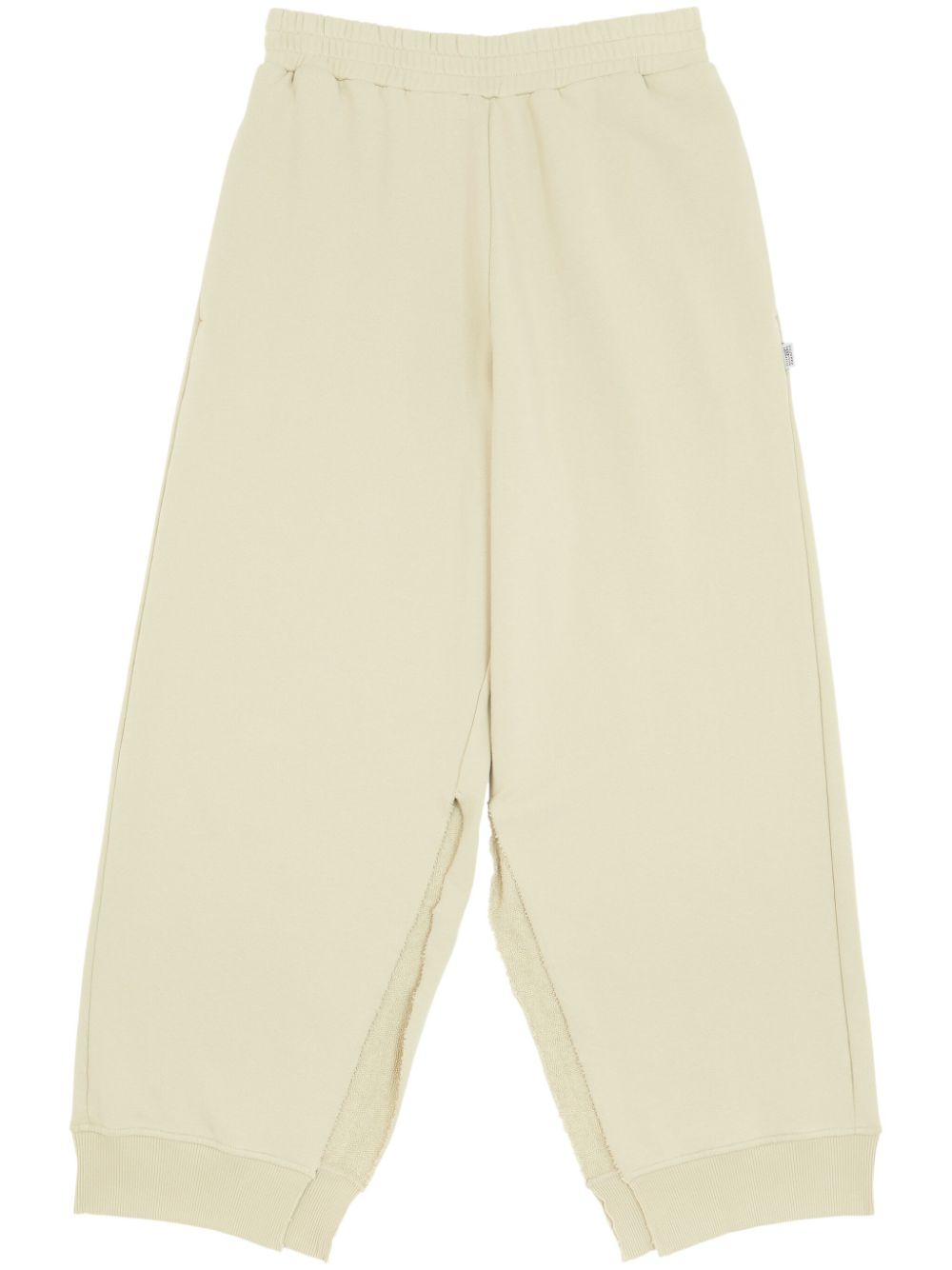 Logo-tag cotton track pants - Green