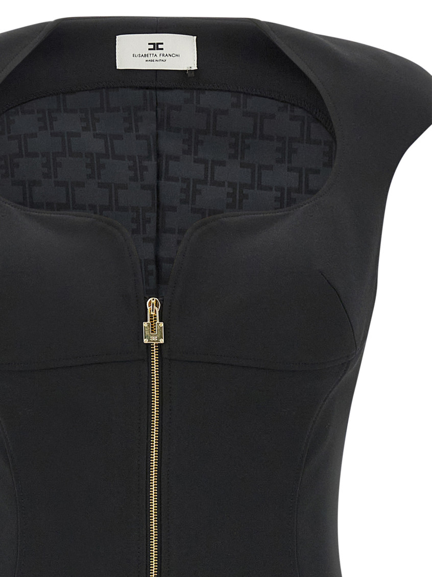 Heart-Shaped Neckline Dress Dresses Black
