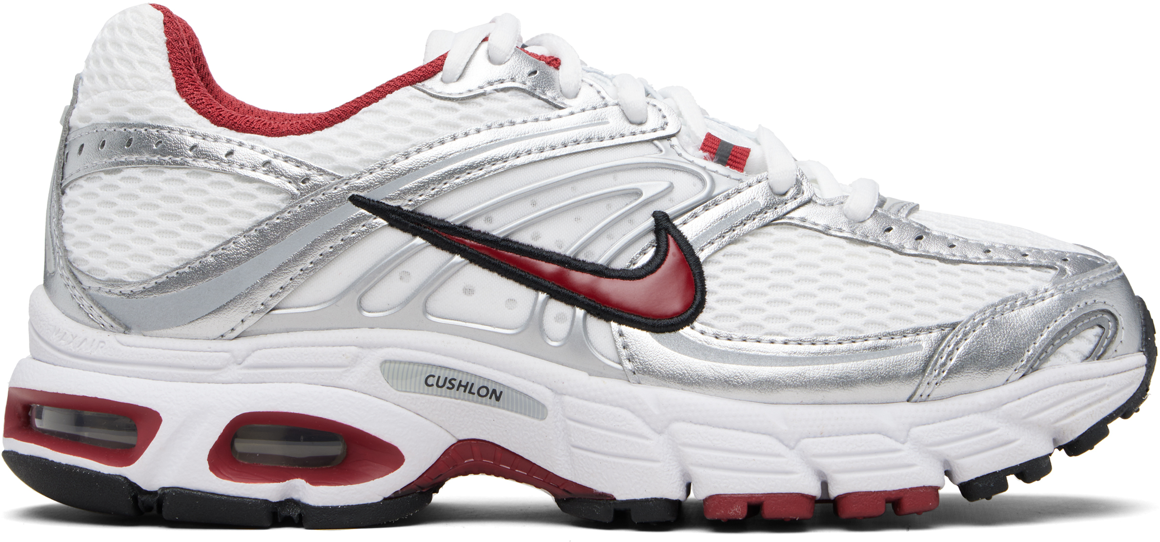 Silver & White Air Max Moto 2K Sneakers