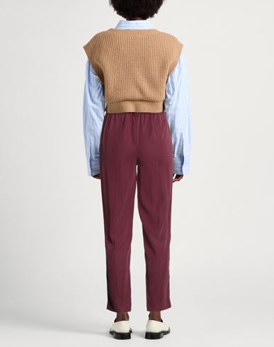 Woman Pants Garnet Size 4 Viscose, Polyester