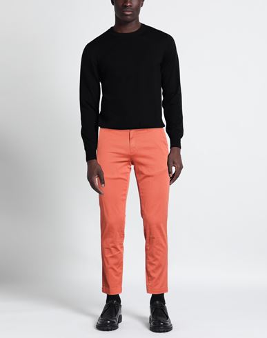 Man Pants Rust Size 32 Cotton, Elastane