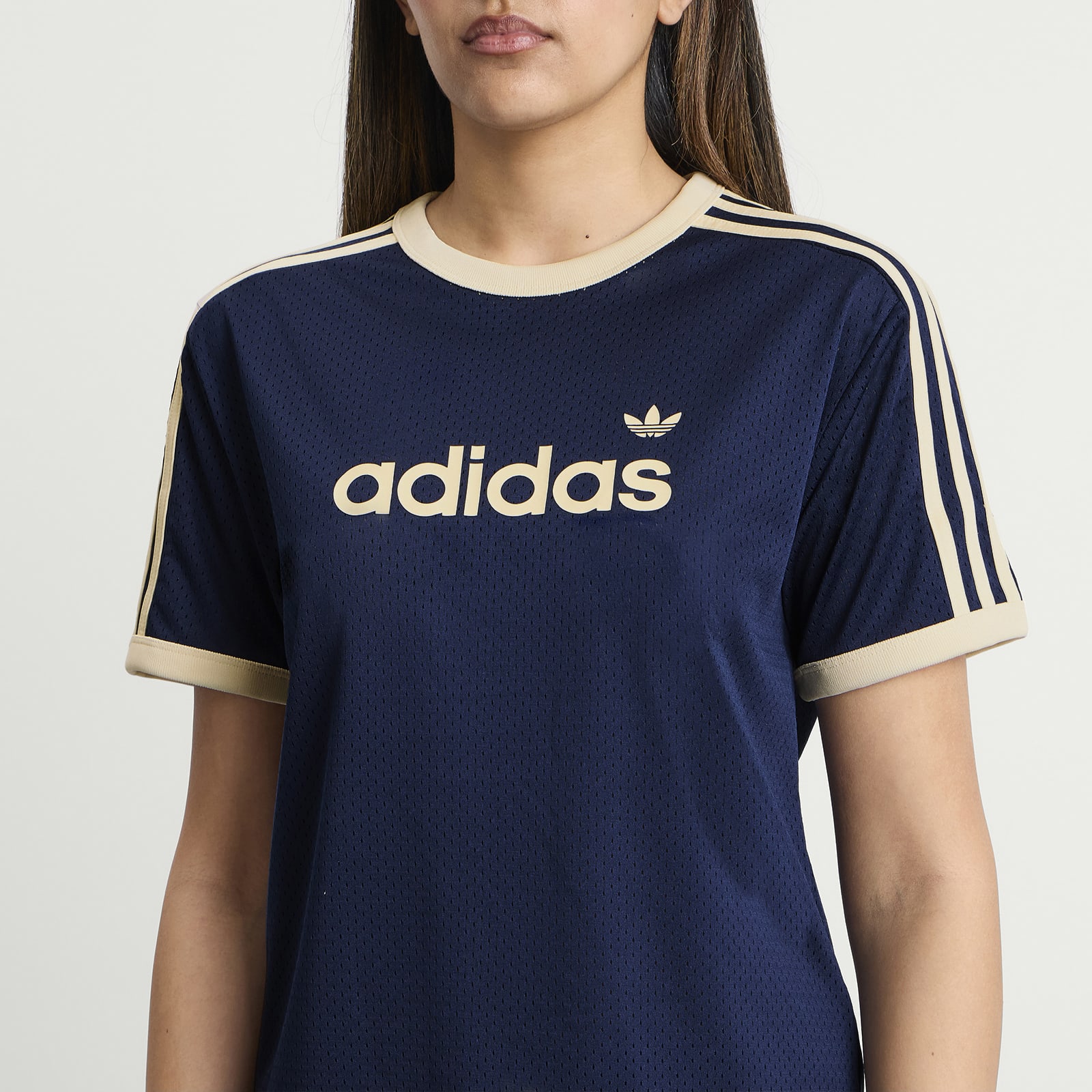 Women's Mesh T-Shirt Night Indigo/Warm Vanilla