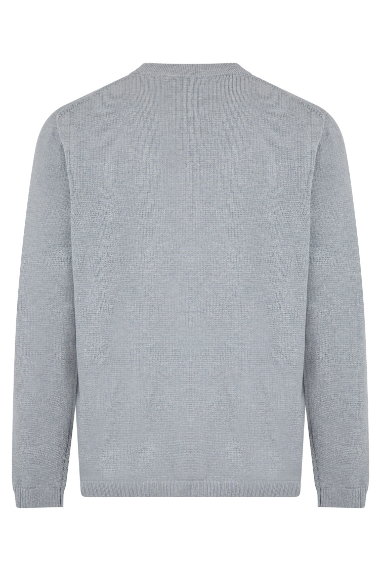 Grey Crew Neck Sweater